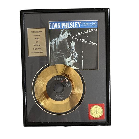 24kt Gold Plated Record (Elvis Presley) Collectors Item